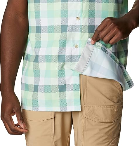 Miniatura 6 de Columbia Camisa de campamento Super Slack Tide para hombre, Key West Multi Gingham, talla 3X alta