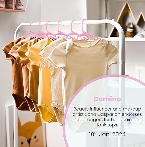 Miniatura 5 de Utopia Home Paquete de 40 perchas para niños, perchas de plástico para bebés de 11.5 pulgadas para armario, perchas para ropa y perchas infantiles