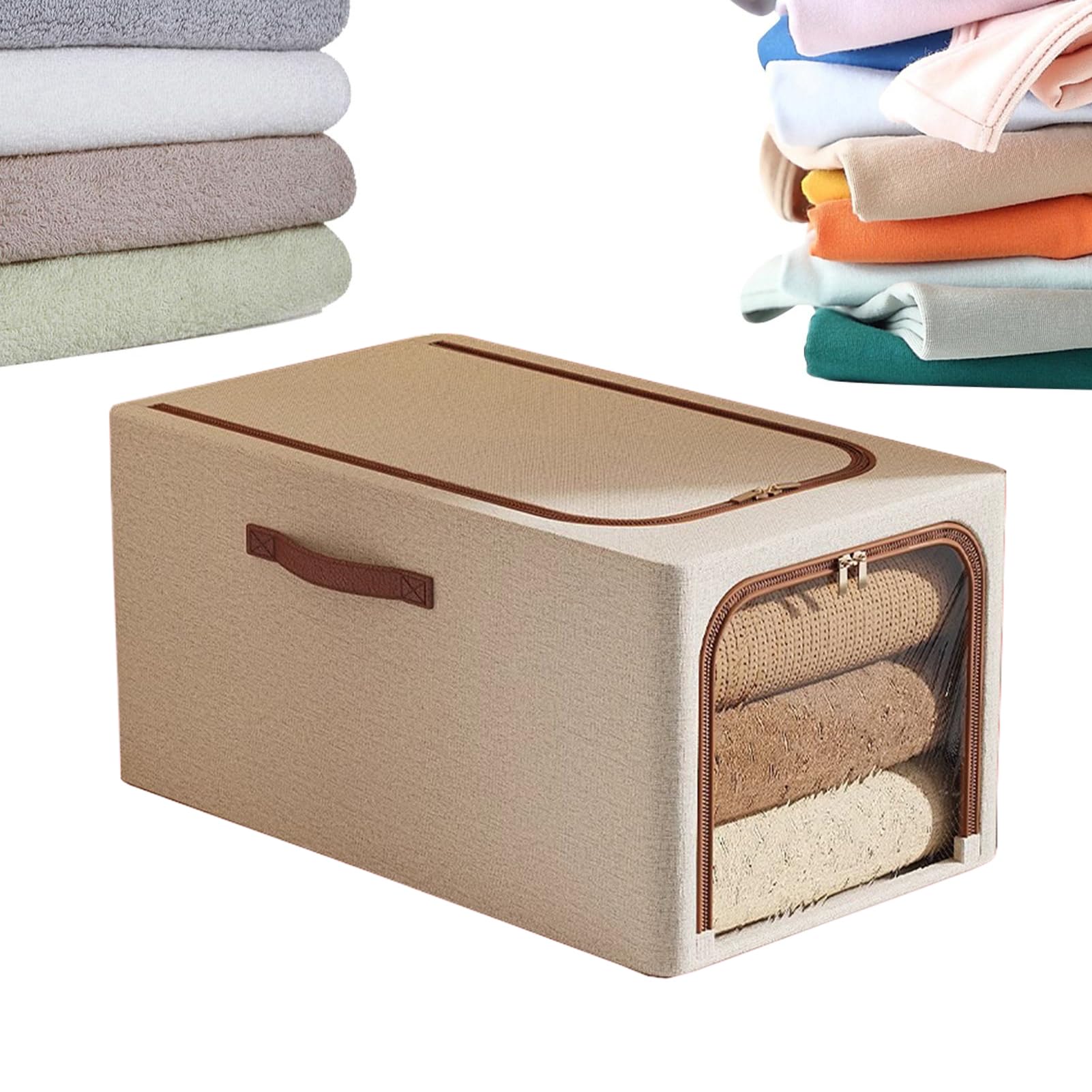 Boîtes de rangement de fenêtres claires pour les vêtements, bacs imperméables grands volumes