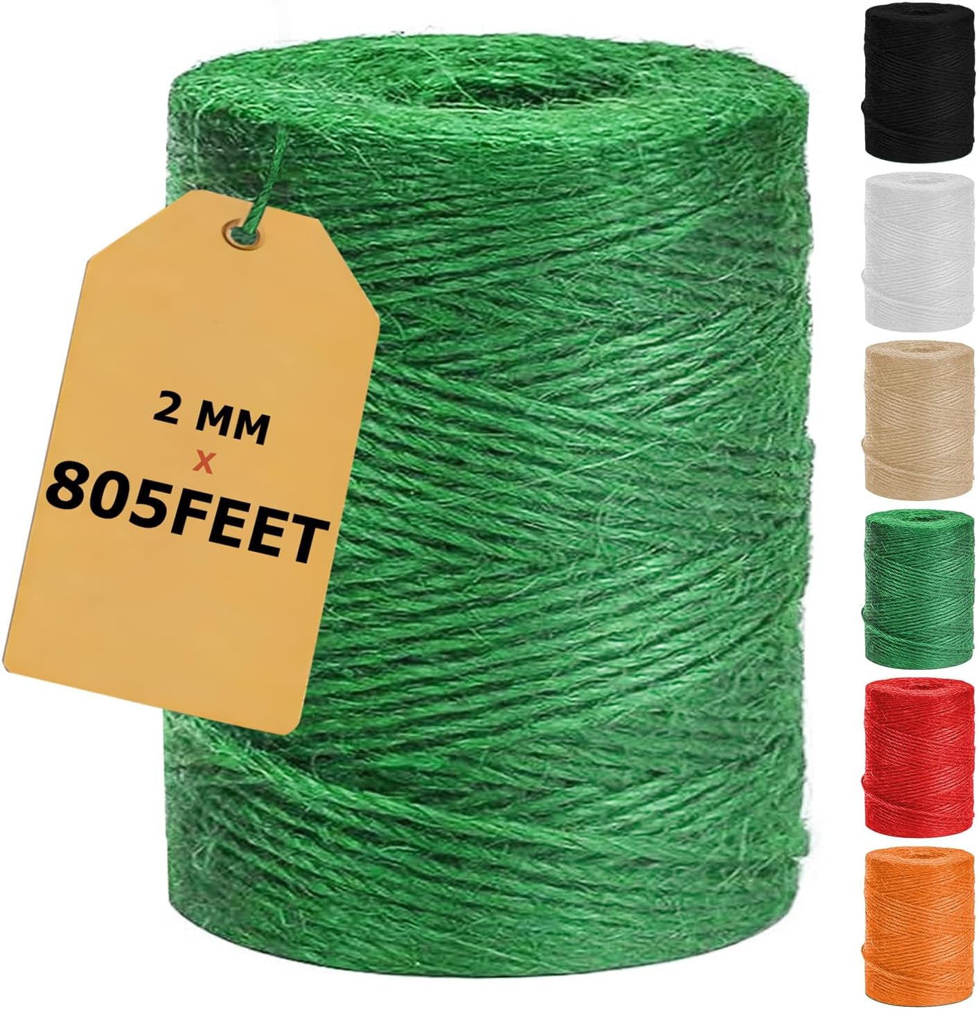 Vanhench Garden Twine Green String for Plants 805 ft