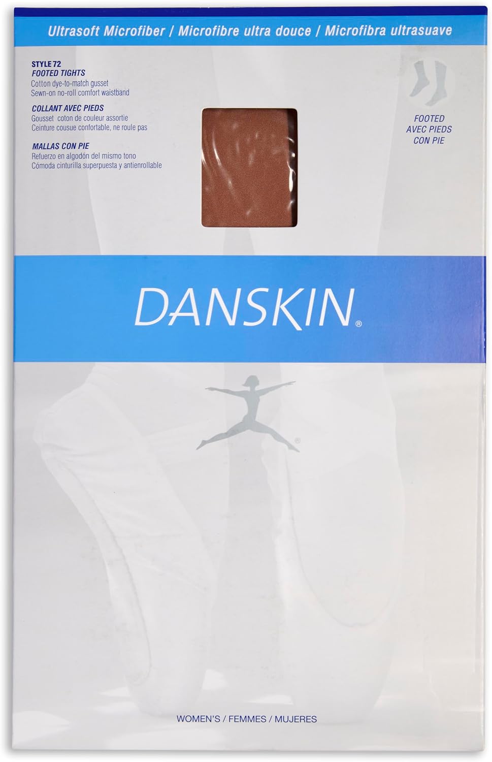 Danskin Women's Ultrasoft Microfiber Footed Tights