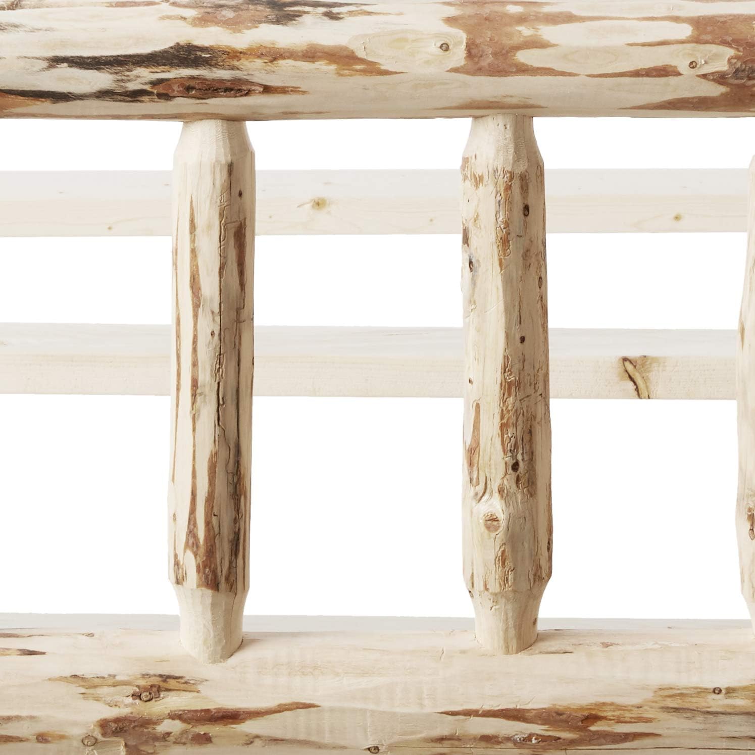 Montana Woodworks Log Furniture - King Bed - Unfinished