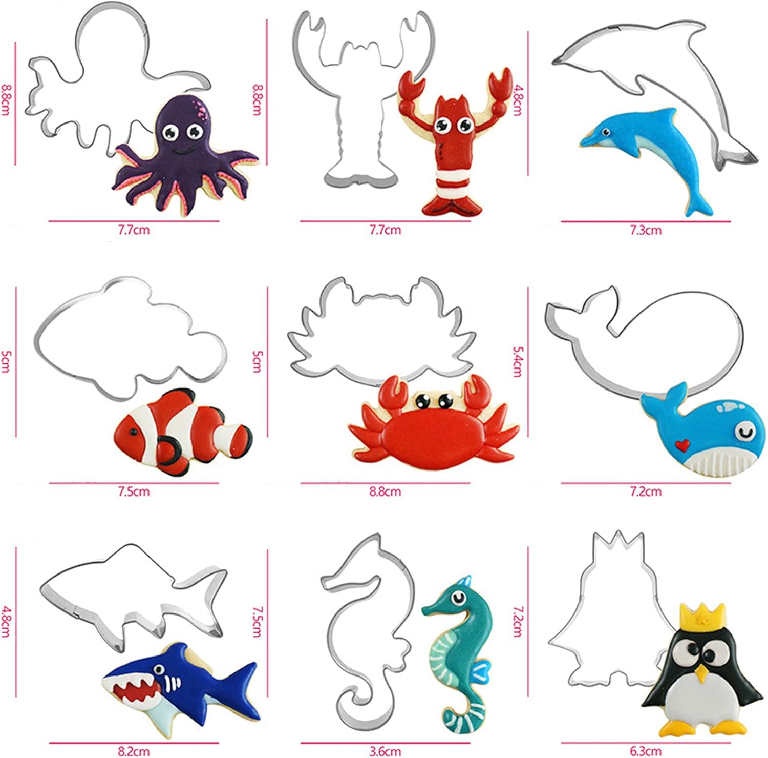 10個セット クッキー型 恐竜 ドラゴン 型抜き キャラクター ステンレスかわいい おにぎり 製菓 動物 野菜 ハロウィン クリスマスケーキギフト 手作り 割引購入