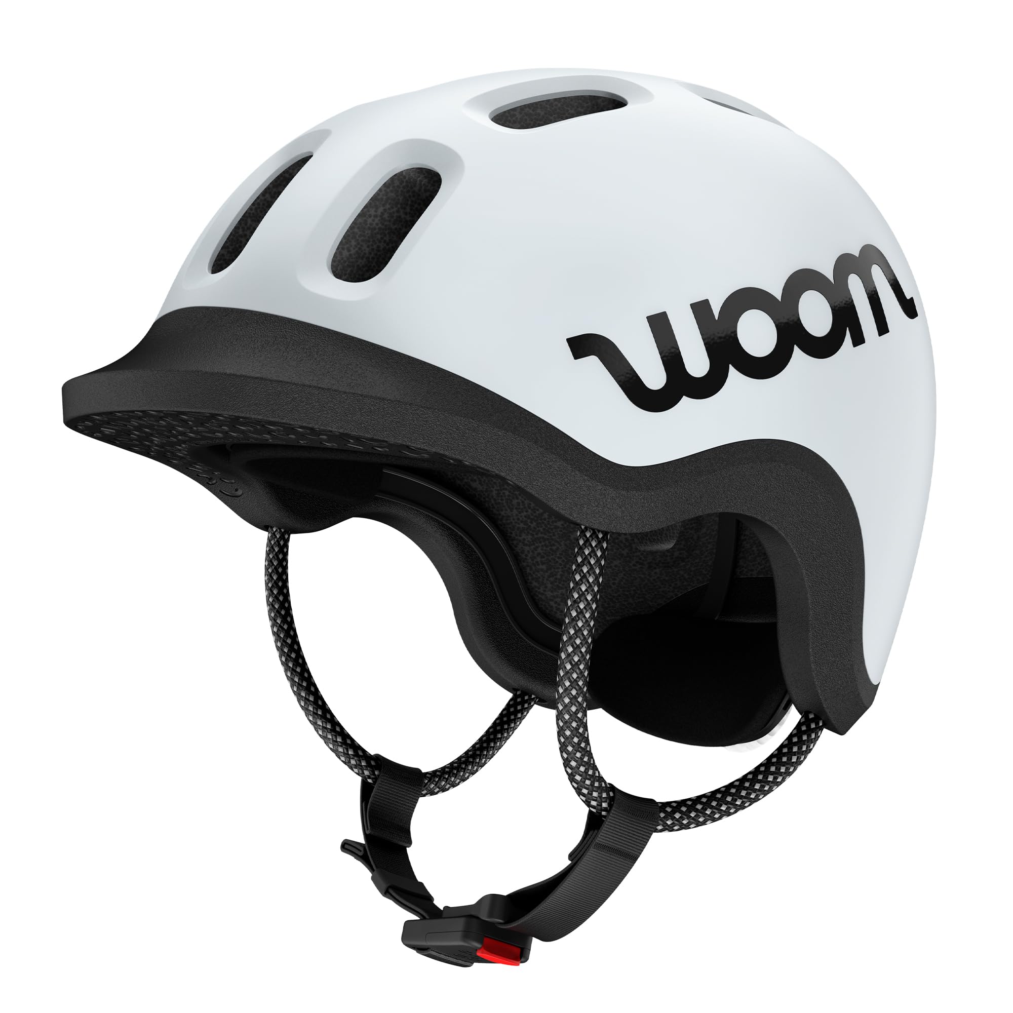 woom Casque Ready Kids - Réglable - Sans Pinch-Free - Avec détails réfléchissants - Pour vélo, scooter et roller, pour filles et garçons (âge 1-14)