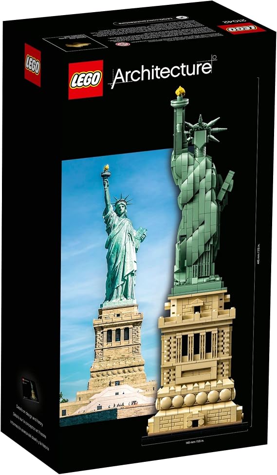 LEGO Architecture Statue of Liberty Model Building Set - Collectible New York City Souvenir, Creative Home Decor or Office Centerpiece, Great Gift Idea for Adults and Teens, 21042