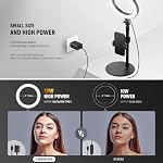 NEEWER 8" 18W Haute lumière de la bague de bureau avec support & Support de téléphone, Circle Selfie Ringlight pour iPhone Enregistrement vidéo, Kit d'éclairage de conférence pour ordinateur portable Zoom Call, RH8B