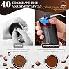 Externer verstellbarer manuelle kaffeemühle Mini Manuelle eitgemäßem Kegelmahlwerk aus Keramik Kaffeemühle 40-Stufige einstellung geeignet für Aeropress Pour over Moka