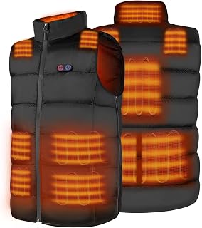 Dr. Prepare Heated Vest for Men & Women, 10-Zone USB Electric Heat, Adjustable Fit