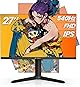 CRUA ゲーミングモニター 27インチ 540Hz PC モニター Fast IPS 非光沢 フルHD ディスプレイ HDMI2.1 & DP1.4/ブルーライト軽減/高さ調整/傾斜調整/広い視野角/壁掛け対応/スピーカー付き 3年保証 30日間返品保証