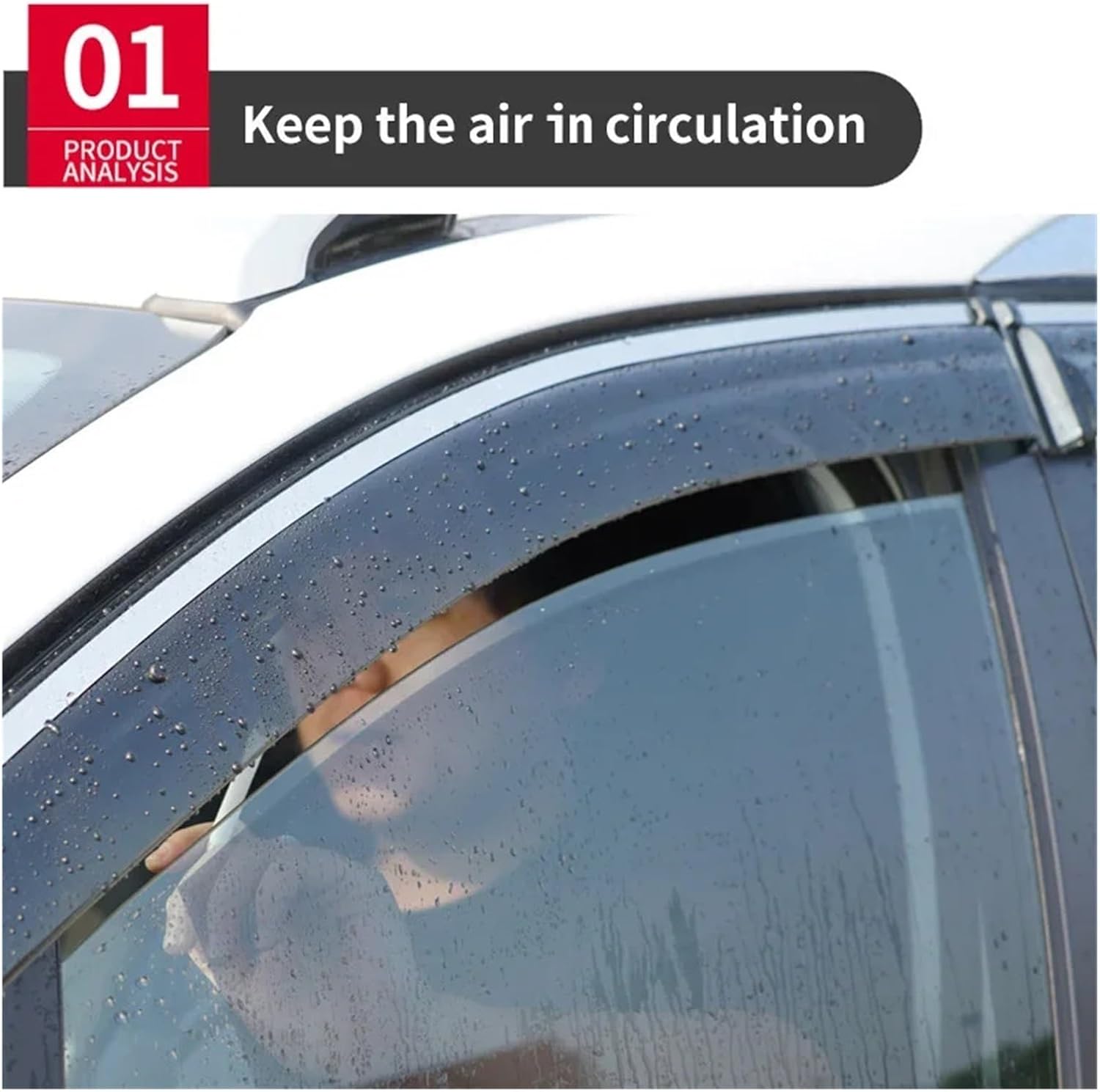 Compatible With Mercedes-Benz B Class W245 W246 W247 Accessories Weathershields Wind Rain Guard Bright Strip Wind Deflectors(MK1-W245 2005-2010)