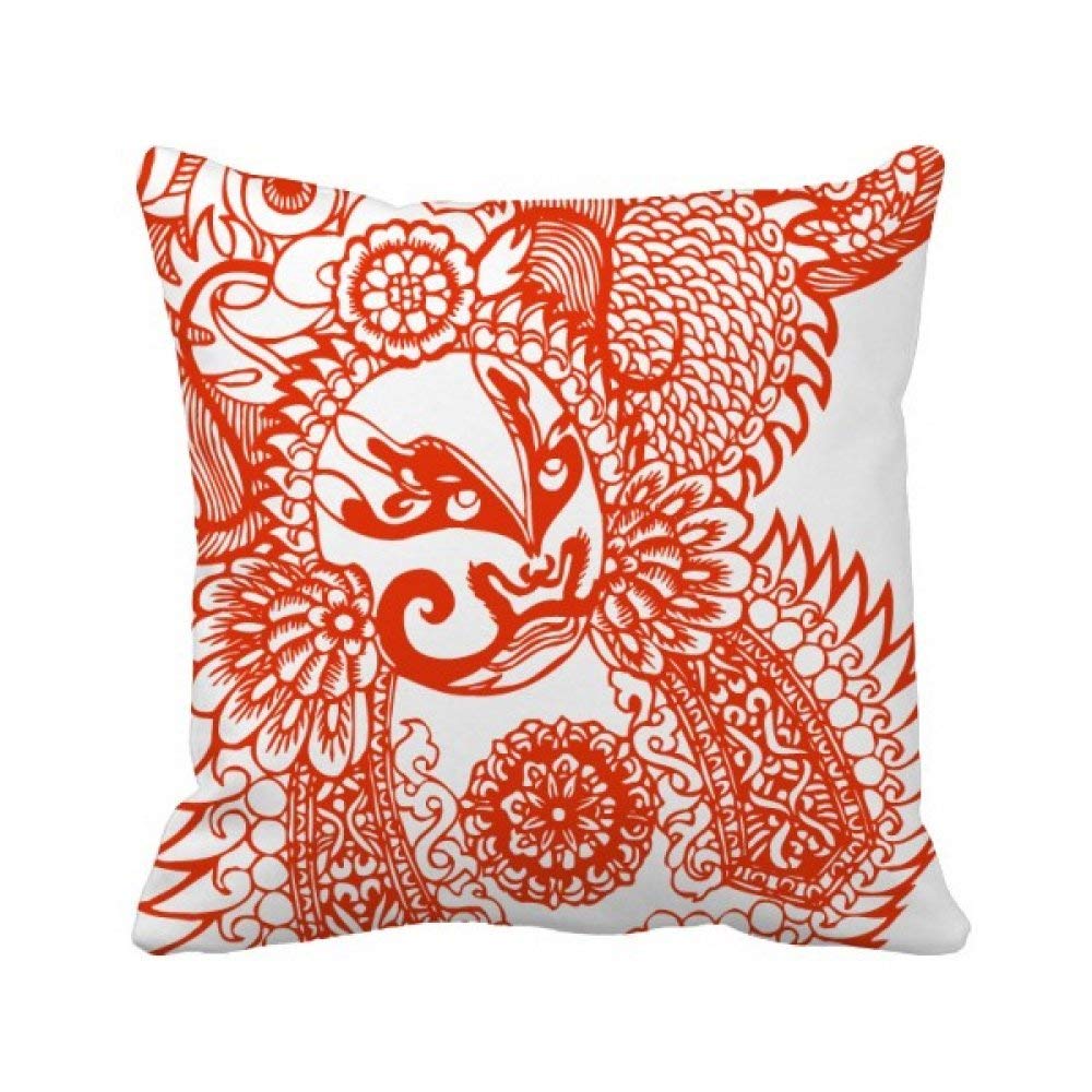 Housse de coussin opéra rouge pour sublimer votre canapé de salon moderne