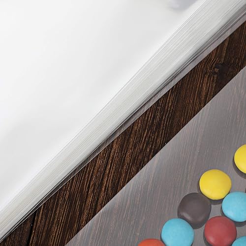 Miniatura 4 de 100 piezas de bolsas de celofán transparentes de 3" x 11" de largo con autosellado, bolsas de polietileno resellables de 2.8 mils para panadería,