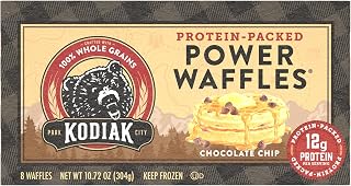 KODIAK CAKES POWER WAFFLES FROZEN CHOCOLATE CHIP WAFFLE 10.72 OZ - 0705599013201
