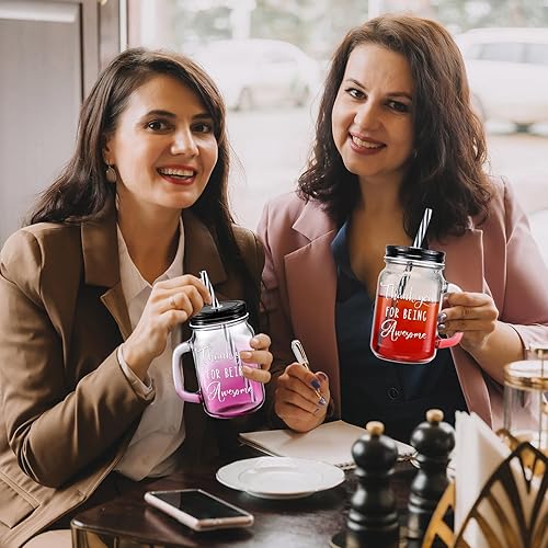 Miniatura 5 de Juego de 12 regalos de agradecimiento para empleados, regalos de agradecimiento para estudiantes, profesores, enfermeras, tarros de vidrio de 16