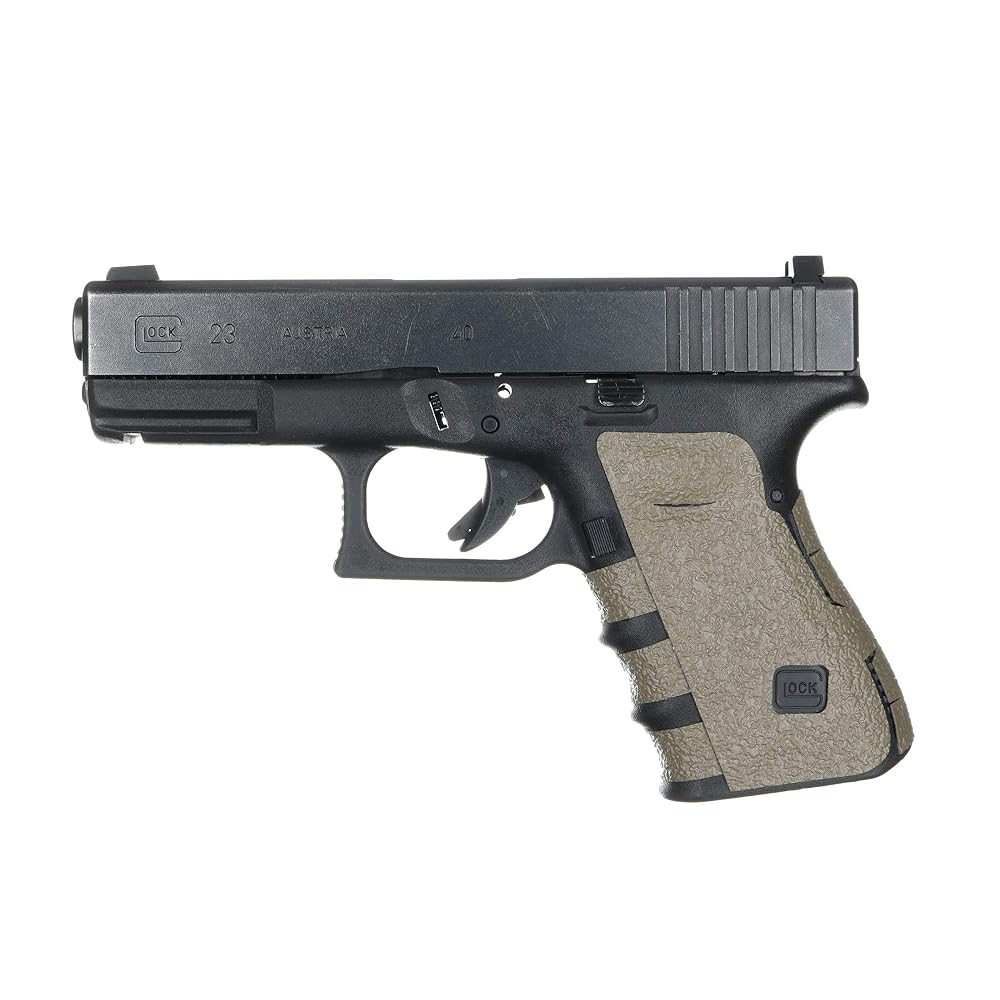 Talon Grips Adhesive Grip Compatible with Glock 19, 19 Gen5 MOS, 23, 25, 32, 38 - Made in The USA (Gen 4 Medium Backstrap - Rubber Moss)