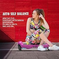 Vista 5 de HOVERSTAR Hoover boards para una rueda de flash de color cromado de 7 a 12 años, altavoz inalámbrico integrado, rango para adultos de más de 10