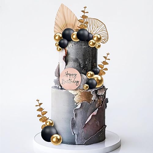 Miniatura 7 de Decoración bohemia para tartas de feliz cumpleaños, con bolas de eucalipto para bodas, baby shower, niños y niñas, suministros de fiesta temática de