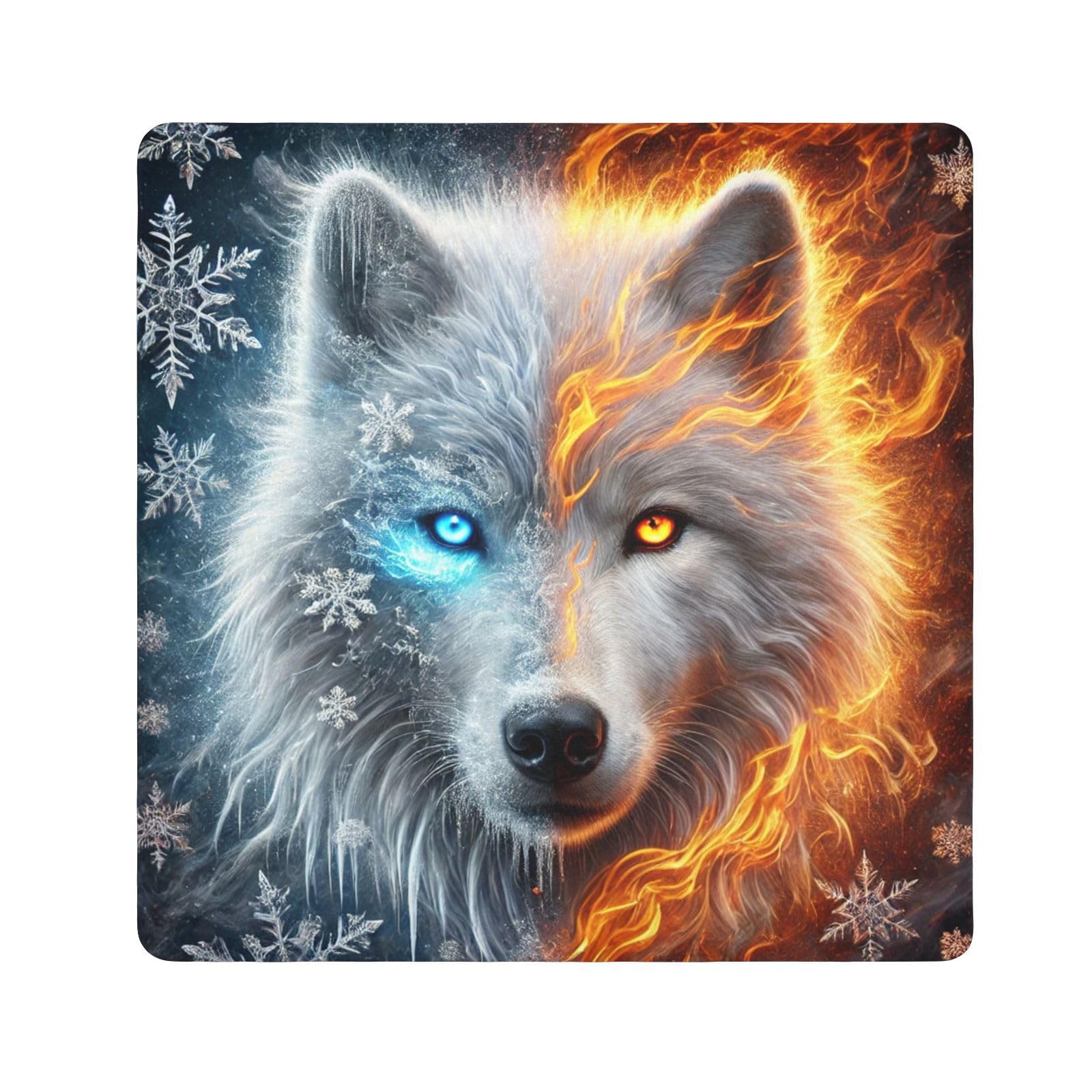 Joko Ivery Fire Wolf Dark Blue Camera Lens Wrap 21.7