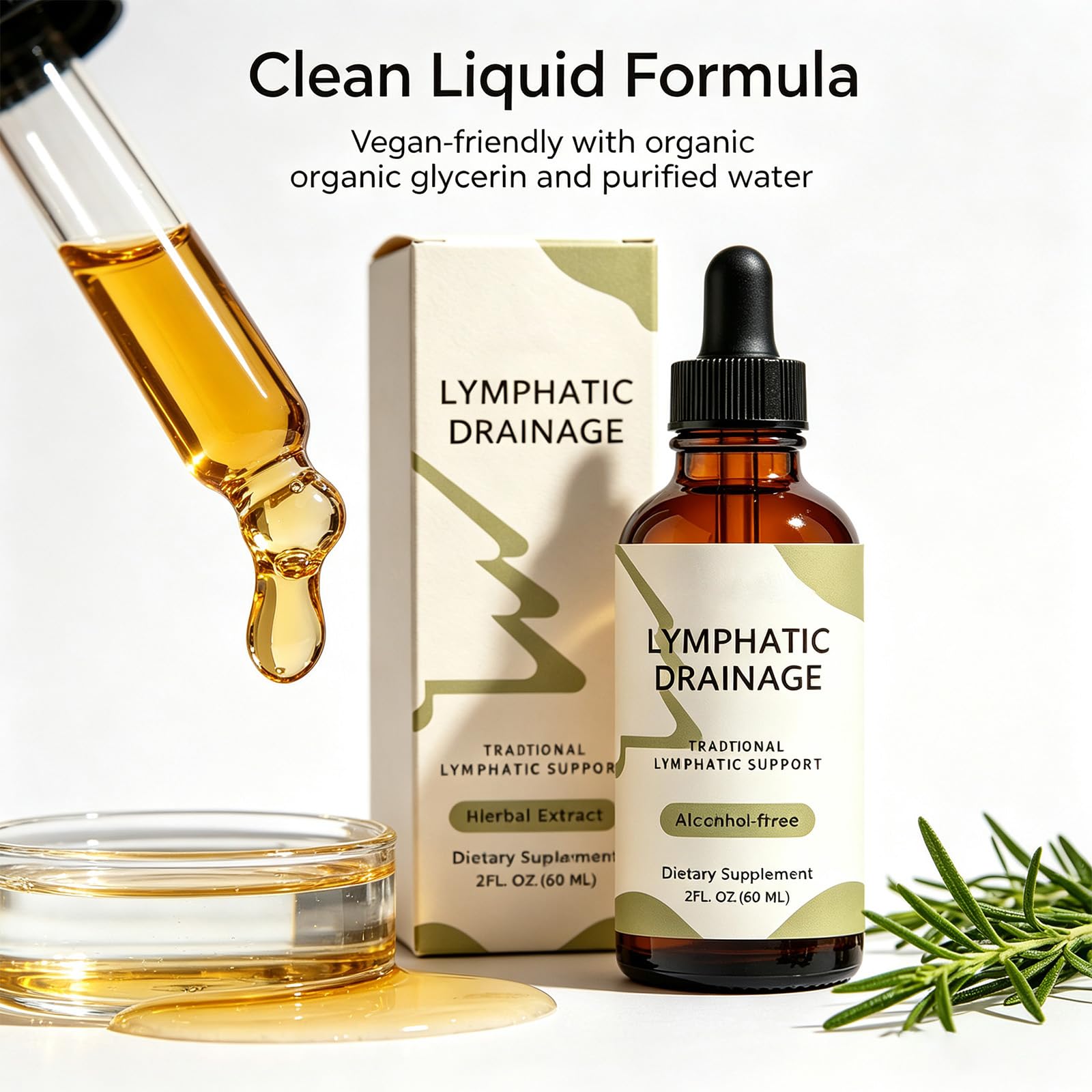 Nuflos Lymphatic Drainage Drops, Herbal Blend Supplements, 60ml — Amazon image 5