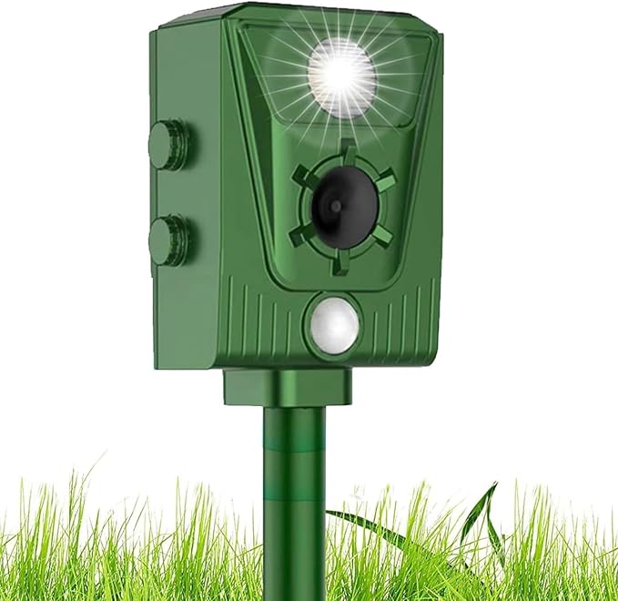 Wardbes Solar-Powered Cat Repellent for Pigeons, Birds, Dogs, Mice, and Foxes