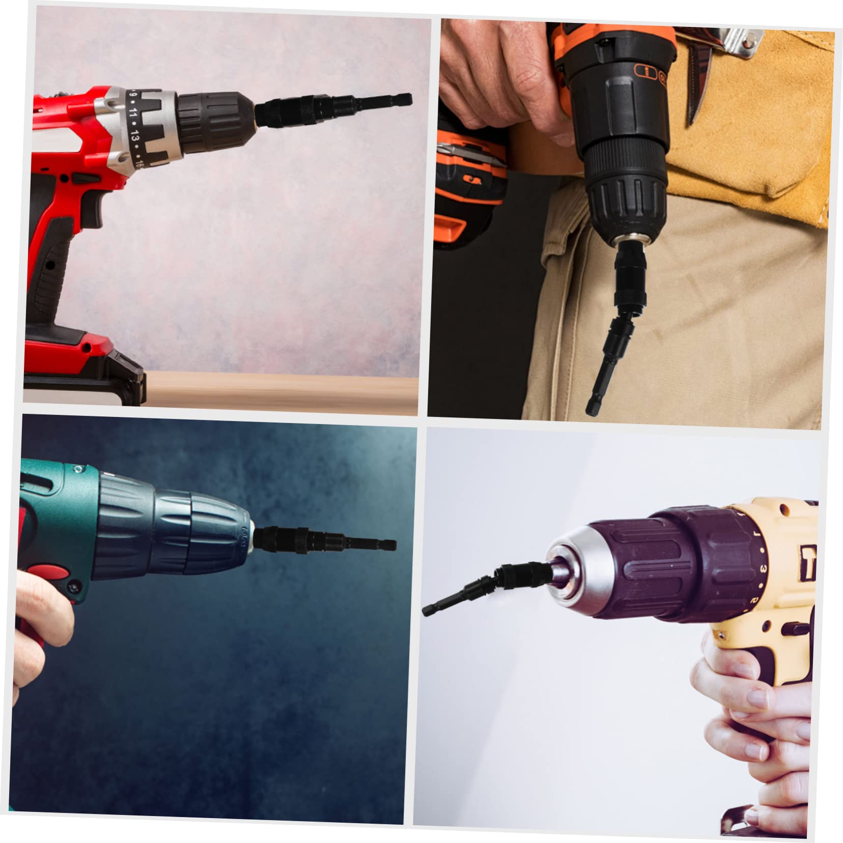 Hemobllo 3pezzi Cacciavite Magnetico Flessibile Con Prolunga Porta Inserti Per Avvitatori Elettrici e Manuali Rotazione e Angolo Flessibile Strumento Professionale Per Lavori Di Precisione