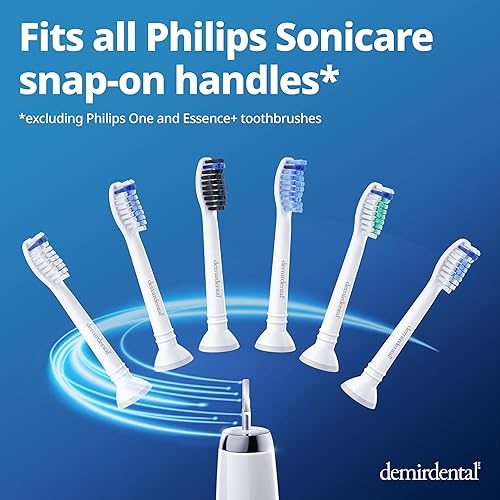 Miniatura 2 de demirdental Cabezales de repuesto para cepillos de dientes, compatibles con cabezales de cepillo de dientes Philips Sonicare, cabezales de cepillo