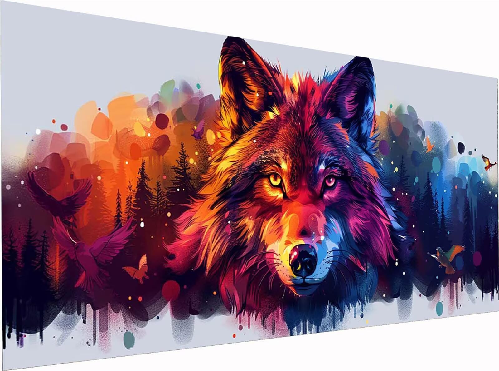 Wolf Diamond Painting Grandi Dimensioni 80x160cm, Diamond Painting 6-1029