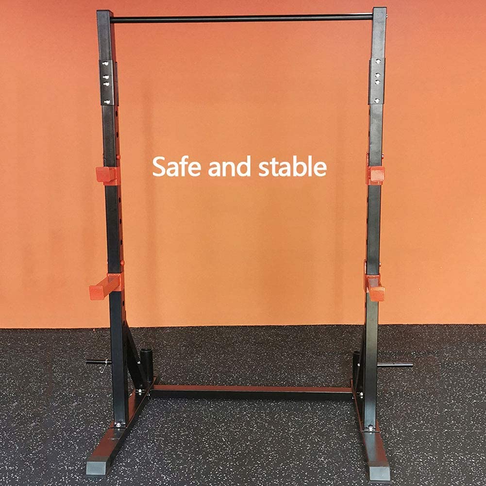 ERoomQ Fitness Bench Press Equipment Home & Gym Multifunction Bench Press Barbell Rack Squat Stand Weightlifting Bed Frame Home Fitness Thickened Steel Adjustable Heavy Duty Squat Rack