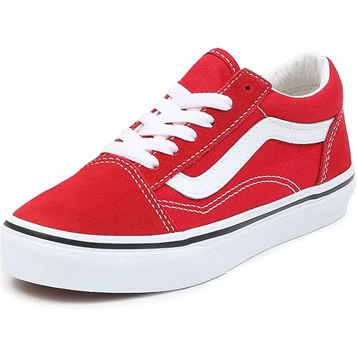 Vans Kids K Old Skool Racing RED True White Size 13