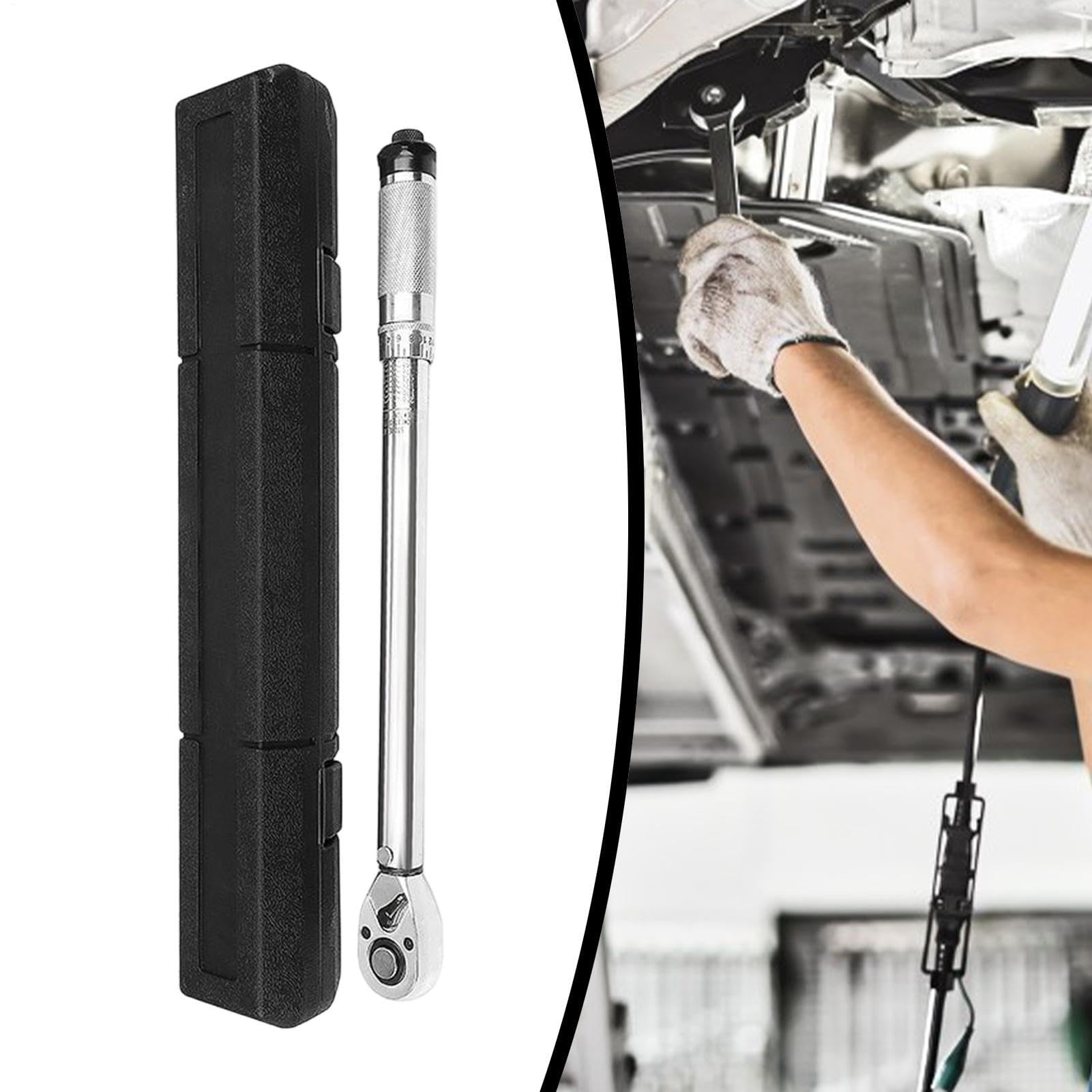 Chiave dinamometrica Cricchetto a 72 denti con doppia utensili manuali | Chiave dinamometrica a scatto con attacco da 9,5 mm per auto Per camion, SUV, camper, pickup, moto, auto, garage