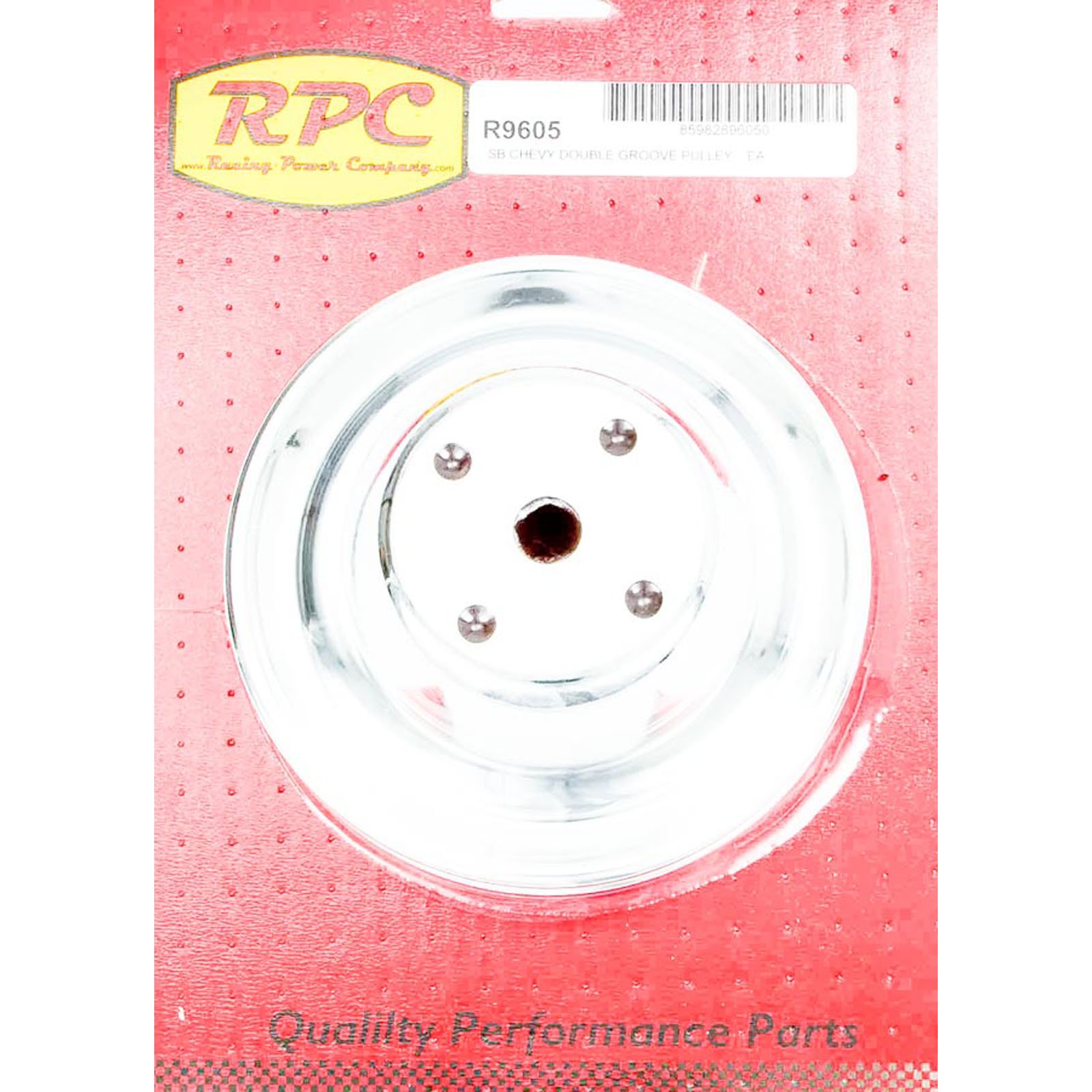 Racing Power Company R9605 Chrome LWP Double Groove Water Pump Pulley