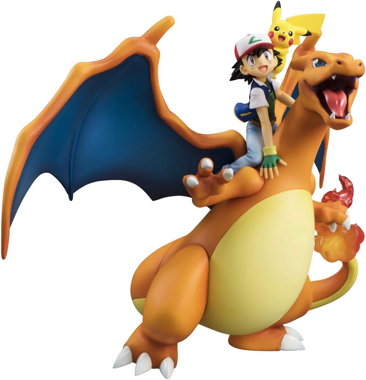 Megahouse G.E.M. Series Pokemon Ash Ketchum Pikachu Charizard 7.5 " PVC ABS Figure