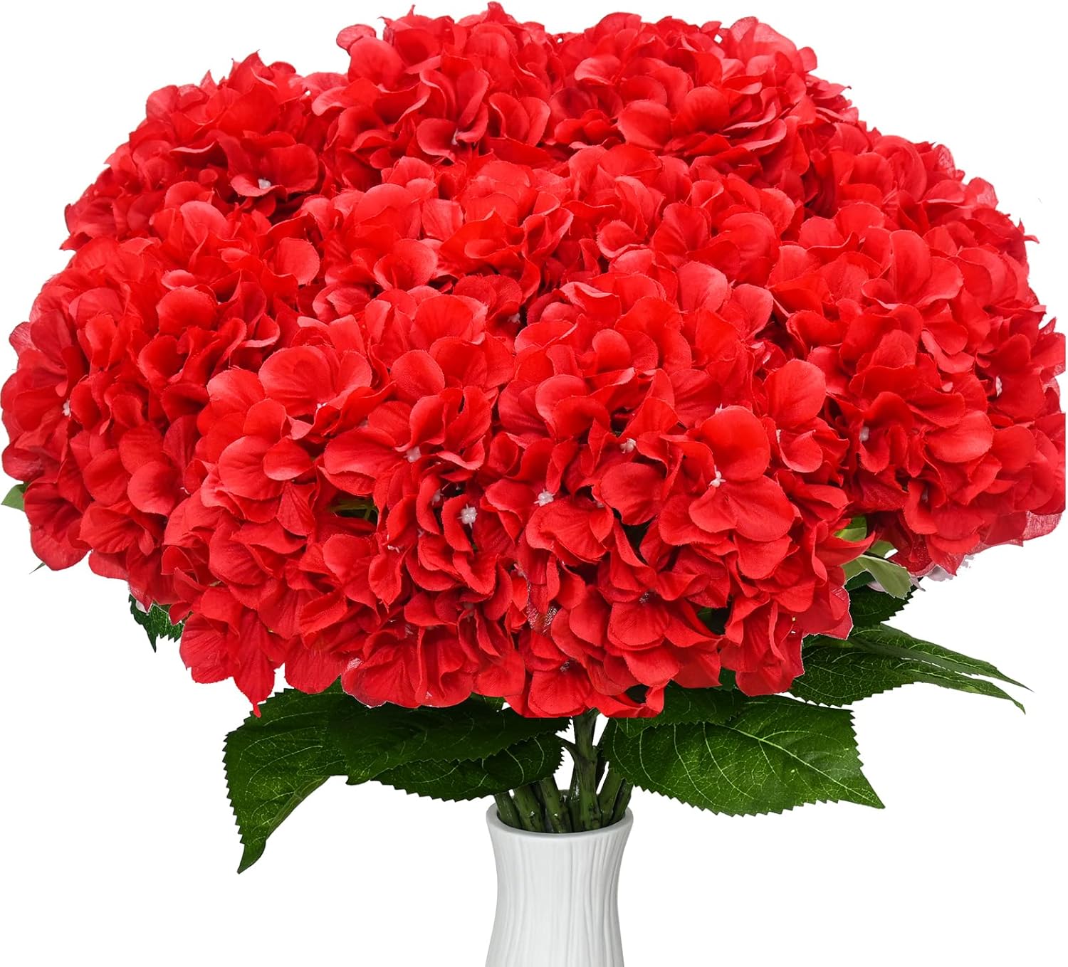 JIFTOK Hydrangea Artificial Flowers,10 Pcs Fake s Hydrangea