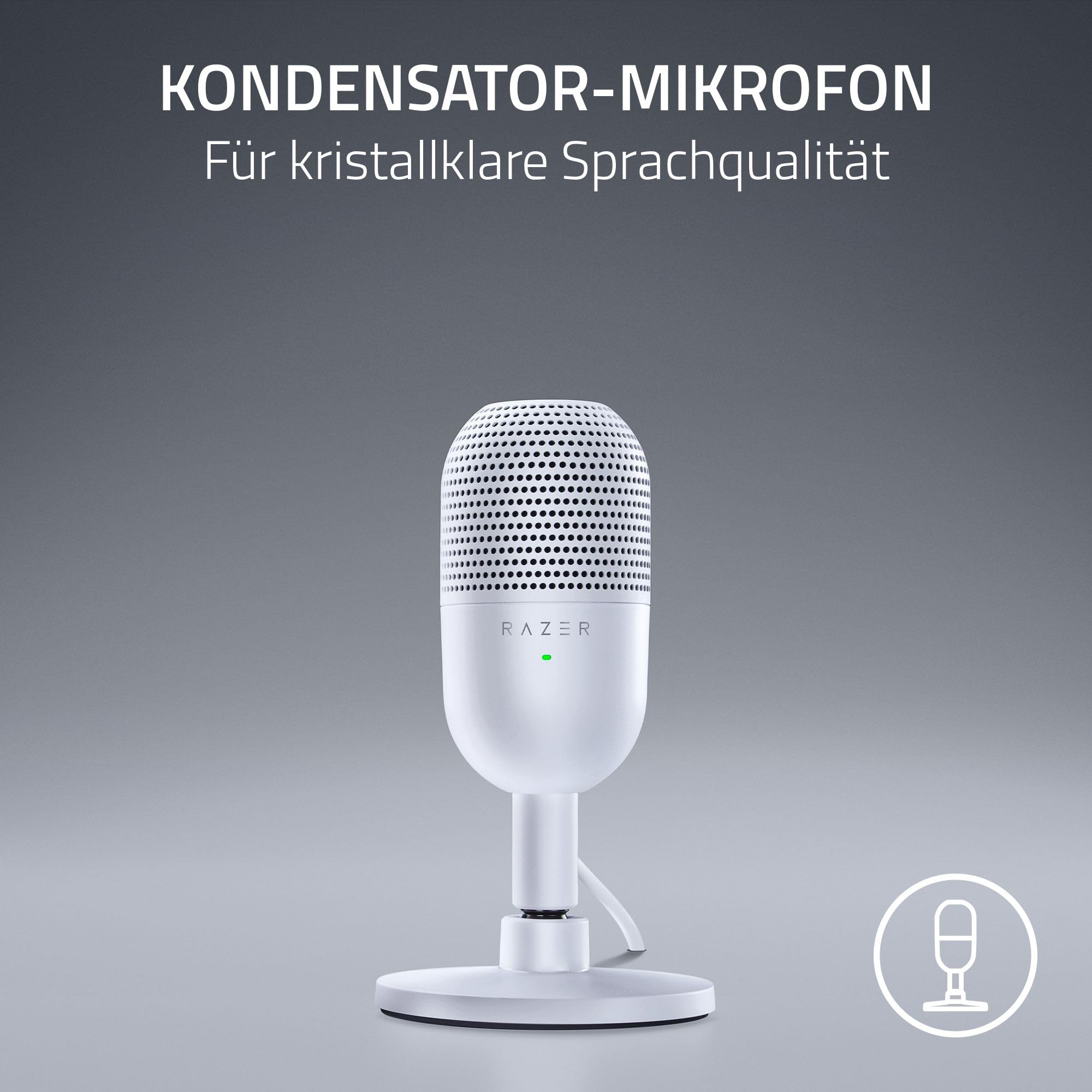 Razer Seiren V3 Mini - Ultrakompaktes USB-Mikrofon (14mm Kondensatormikrofon – Bild 2