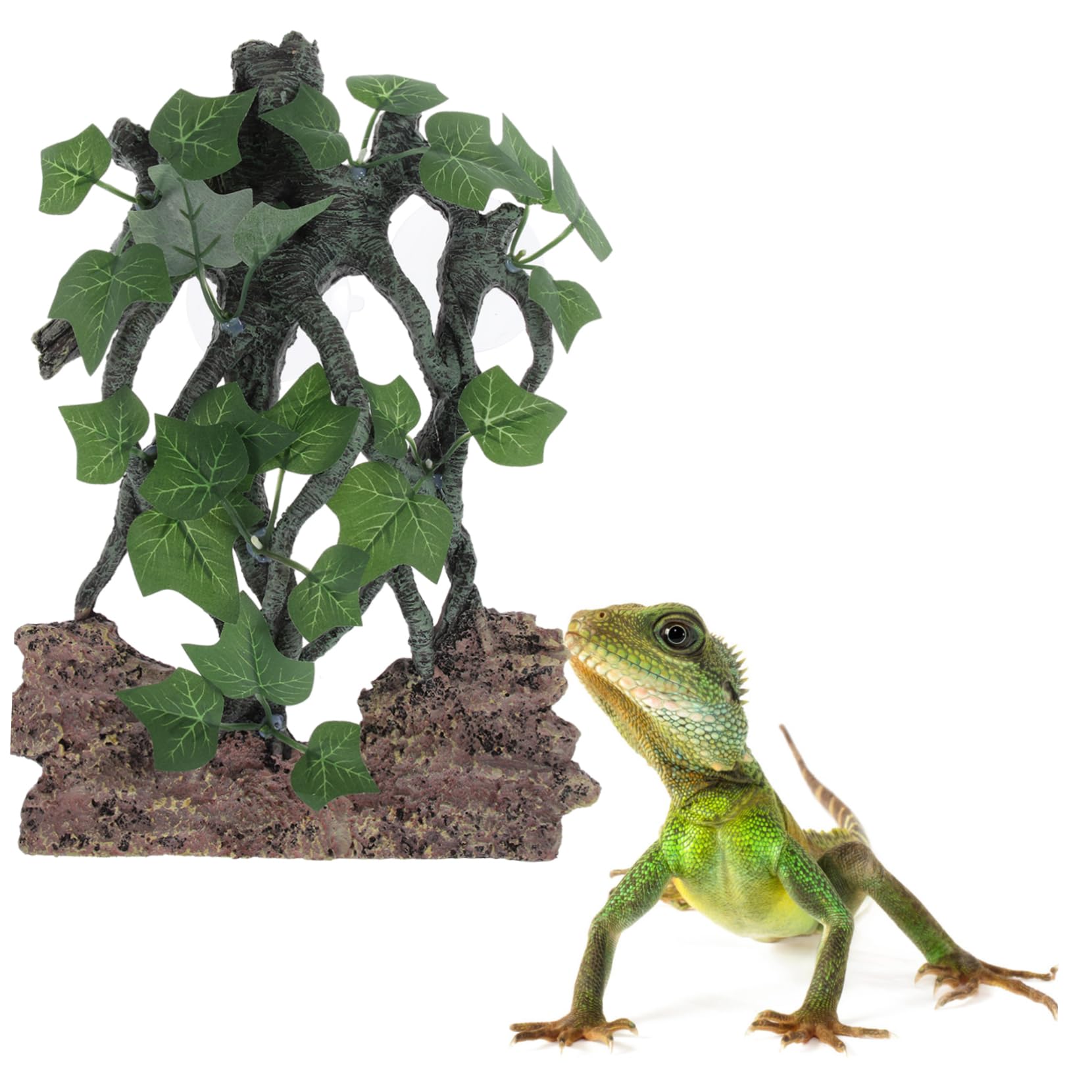 Ramo Rampicante in Resina per Rettili, Decorazione Terrario | Serpenti e Lucertole, Sicuro e Insapore, Salvaspazio, Ornamento per Vasca e Allestimento Habitat
