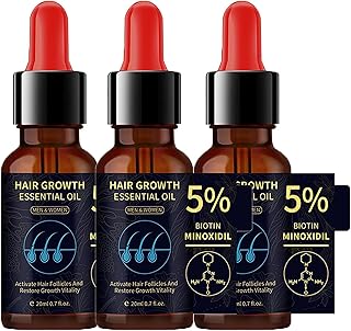 5% Biotin Hair Growth Oil, 2023 New Upgraded Biotin Hair Growth Serum, Hair Growth Serum, Biotin Hair Growth Serum, Nourishes Scalp, Stops Hair Loss & Thinning(3pcs)