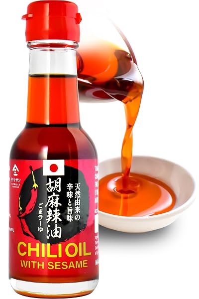YAMASAN KYOTO UJI Chili Oil Traditionally Squeezed in Japan, No Additives, 160 Years History, Artisanal Sesame Layu 3.5O