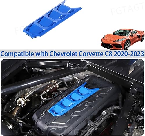 Miniatura 6 de Cubierta del panel de cubierta del motor compatible con Chevrolet Corvette C8 2020-2024, accesorios de decoración de panel de compartimento de motor