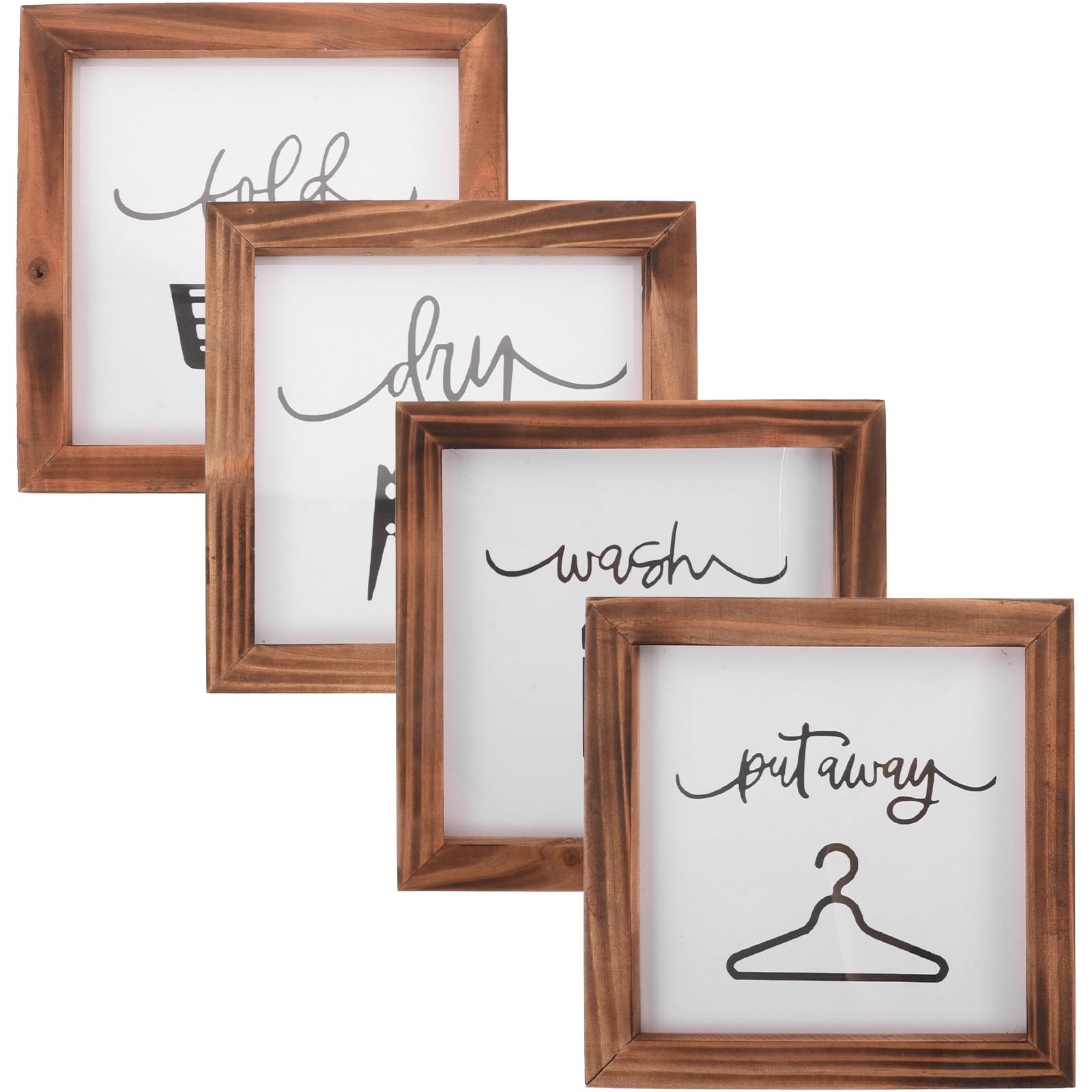 Cadre déco buanderie en bois style campagne pour maison chaleureuse