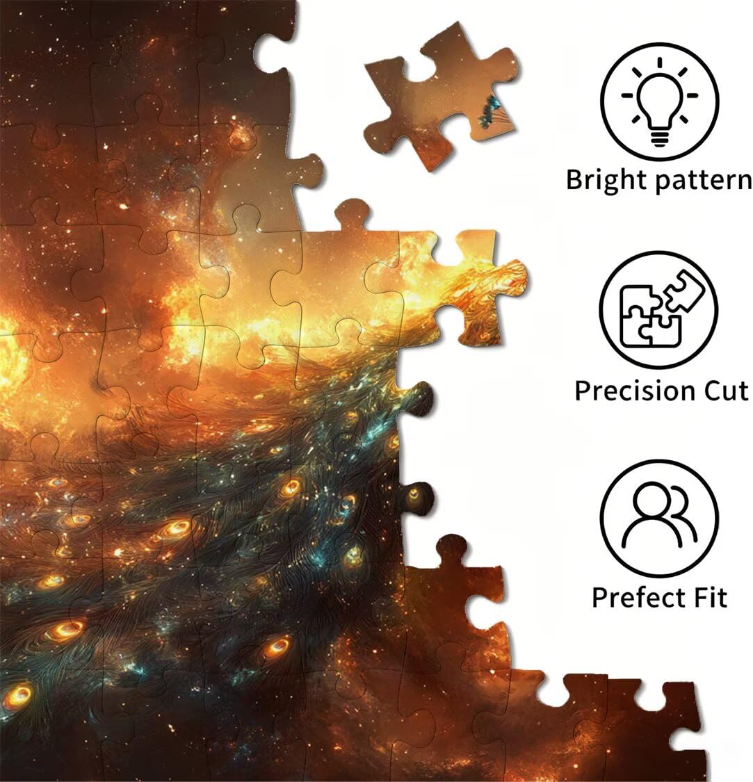 Puzzle dla dorosłych 6000, płomień paw, 179 x 105 cm, n-314