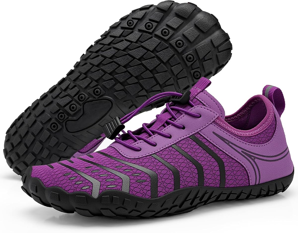 Barefoot Shoes Women Mens Footwear for Walking Hiking Gym,Wide Toe Box Shoe | Zero Drop Healthy & Non-Slip,Breathable Barefoot Vitality Water Shoes for Women Men,River Boat Beach Pool Swim Shoe Unisex