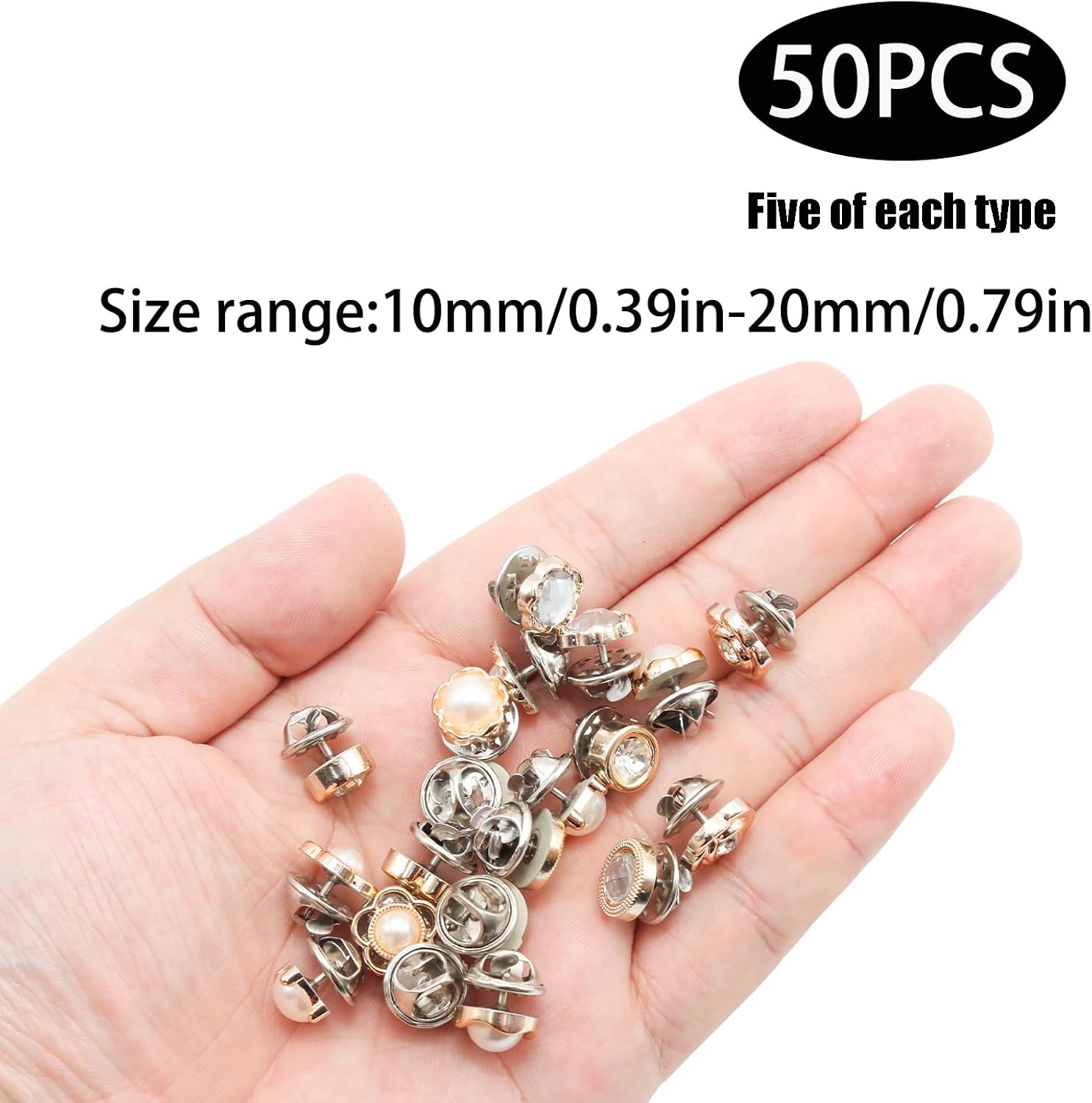Lilaly 50 Pcs Brooches and Pins for Women, Brooch Pins