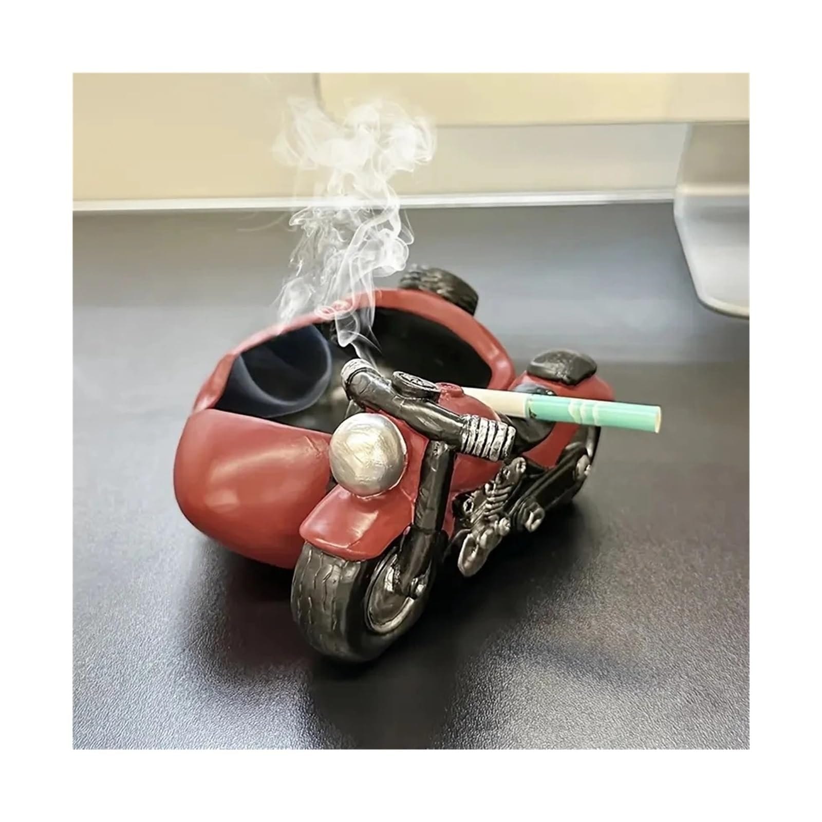 Ropicean Vintage Motorcycle Ashtray - different Desktop Decoration for Car Lovers