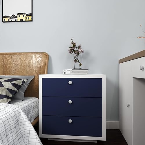 Miniatura 7 de KIKitchen Papel tapiz de color azul y morado de 15.7 x 197 pulgadas, papel de contacto de color sólido, autoadhesivo, revisable, impermeable,