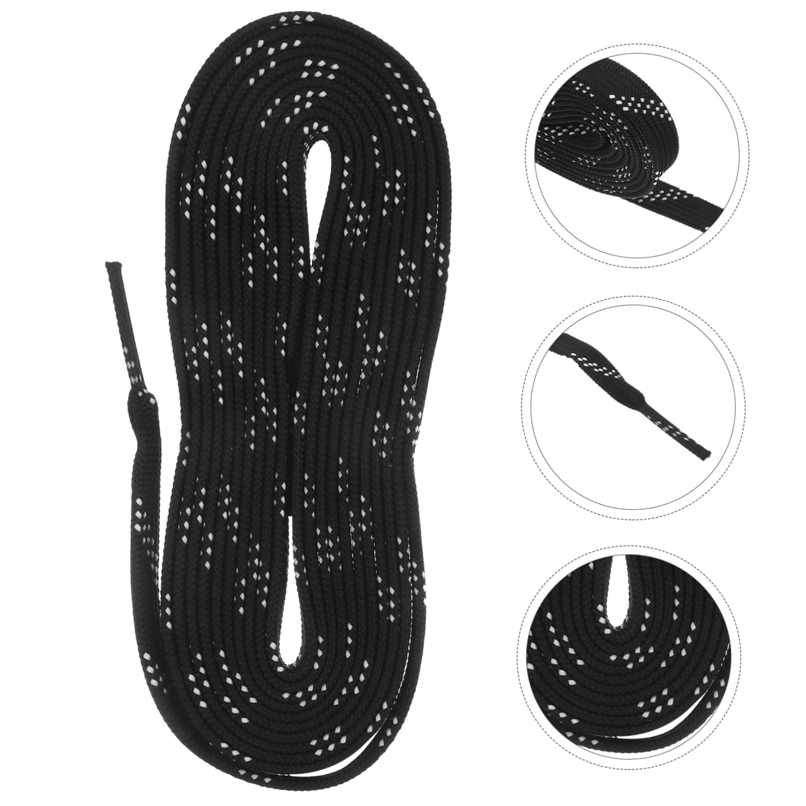 BESPORTBLE 5pièces Lacets De Hockey Imperméables Cire pour Patins à Glace Résistance à Traction pour Sports De Glisse