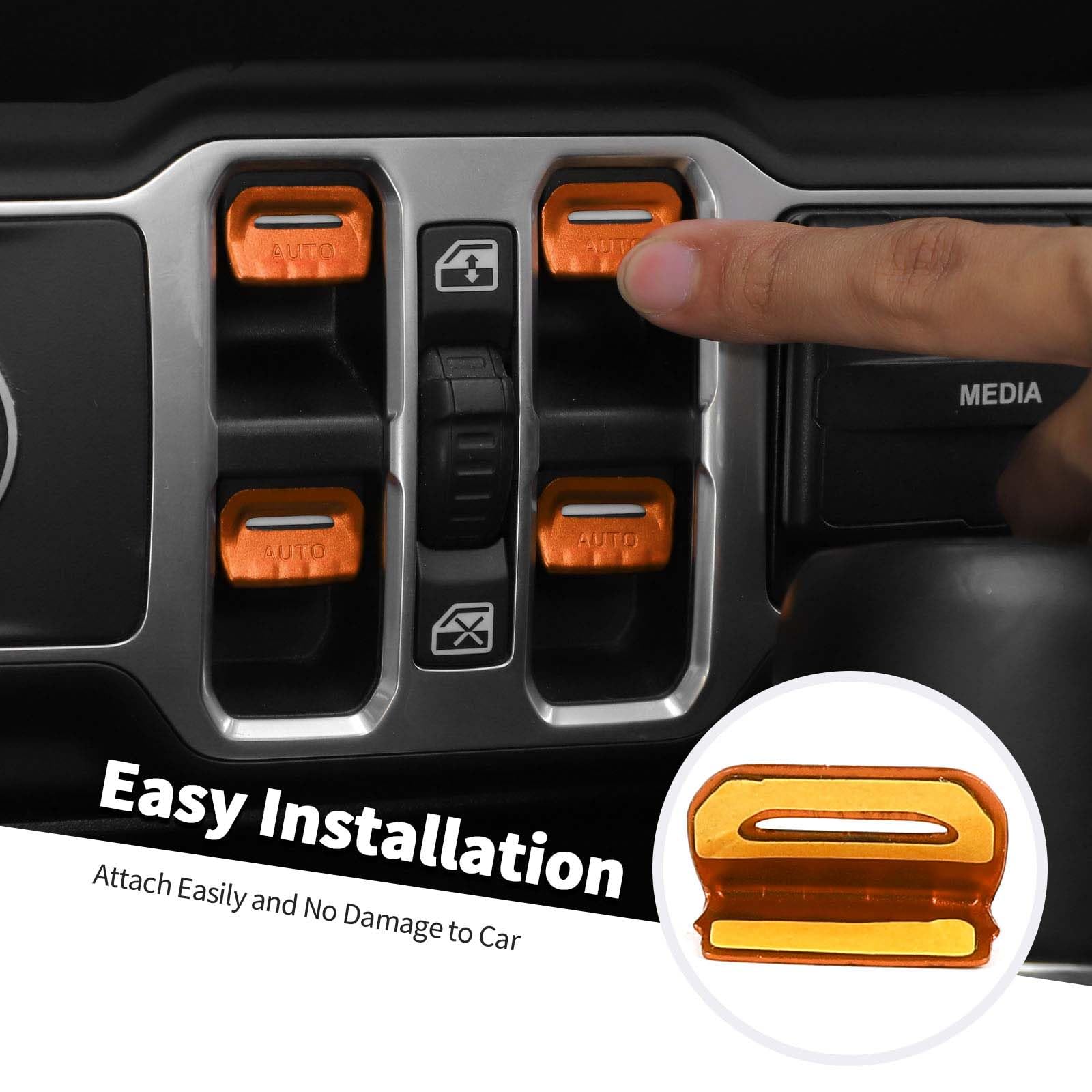 Amazon.co.jp: Jimen JL/JTウィンドウボタンカバー、4パックウィンドウ 