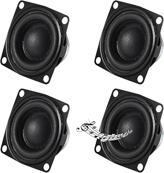 4PCS 2" 4Ohm 10W DIY Small Full Range Audio Speaker Stereo Woofer Loudspeaker for Arduino and DIY Speaker