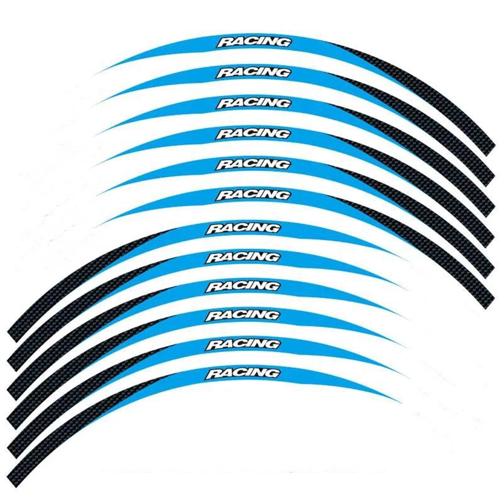 Reflective Wheel Sticker Motorcycles Waterproof Stickers for CBR250RR CBR600RR CBR1000RR CBR300RR CBRRR(Style 1)