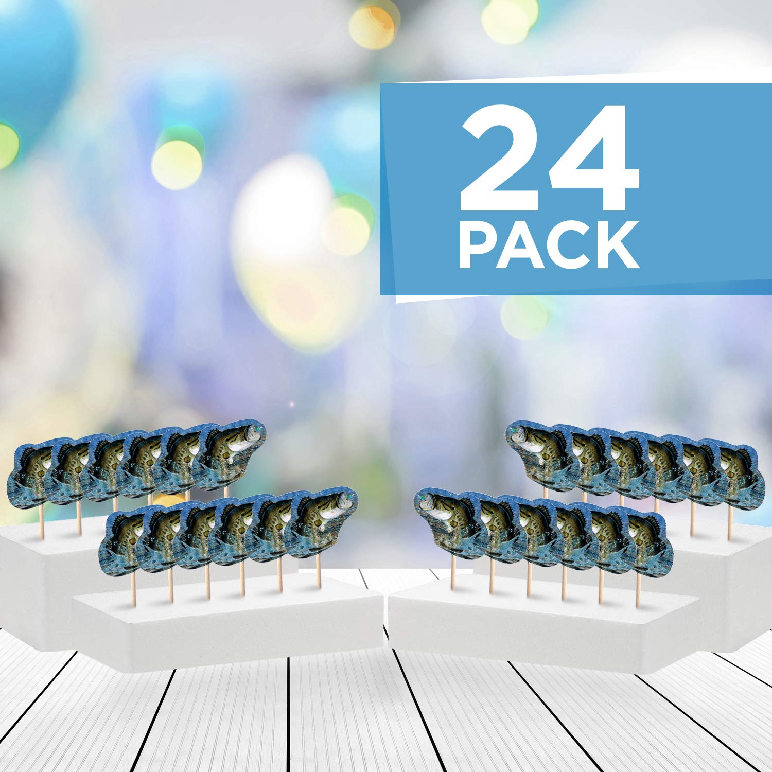 Havercamp Gone Fishin ¡7 Platos De Fiesta (paquete De 24)! P | Cuotas