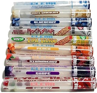9 x Cyclones Clear vorgerollte transparente Kegel in verschiedenen Geschmacksrichtungen - Travelac Pack